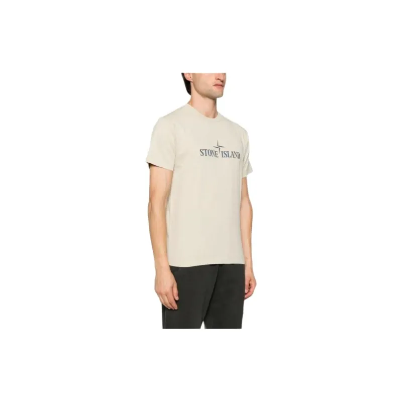 STONE ISLAND Logo Printed Crewneck T Shirt-3