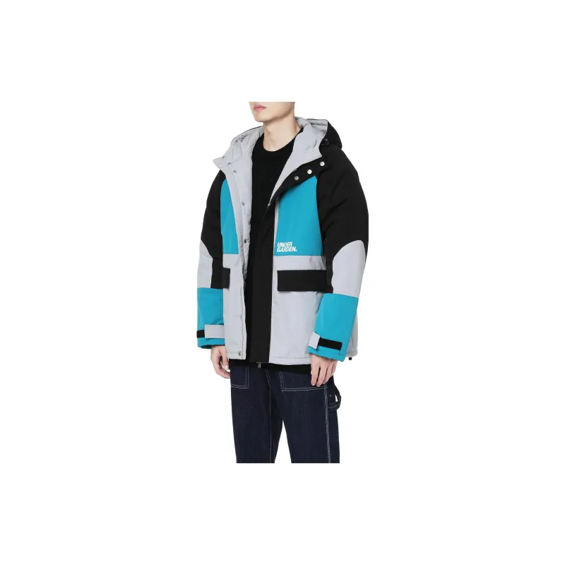 UNDERGARDEN Loose Fit Thickened Jacket Men's Turquoise-3