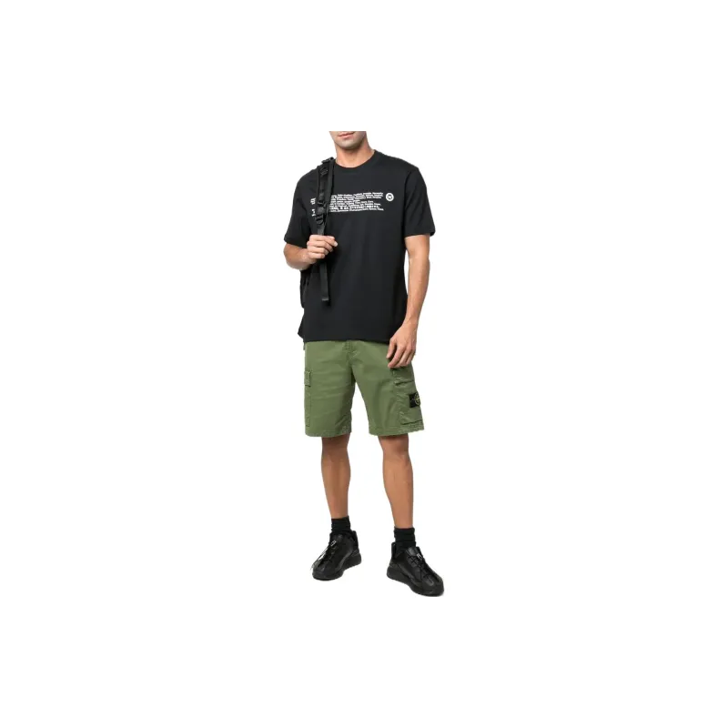 STONE ISLAND Cargo Shorts Men Army Green-2
