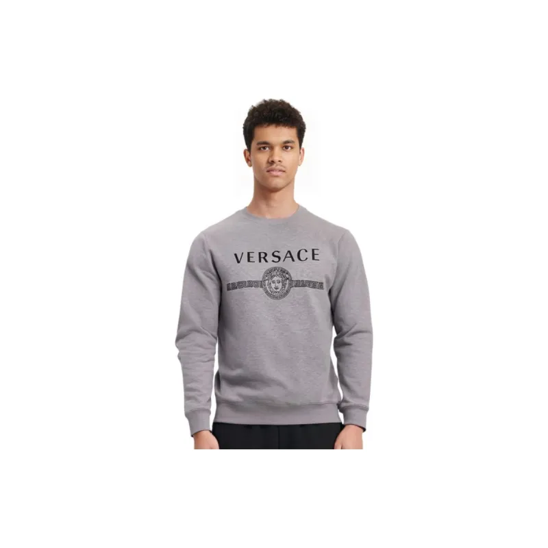 VERSACE Sweatshirts Men Gray-7
