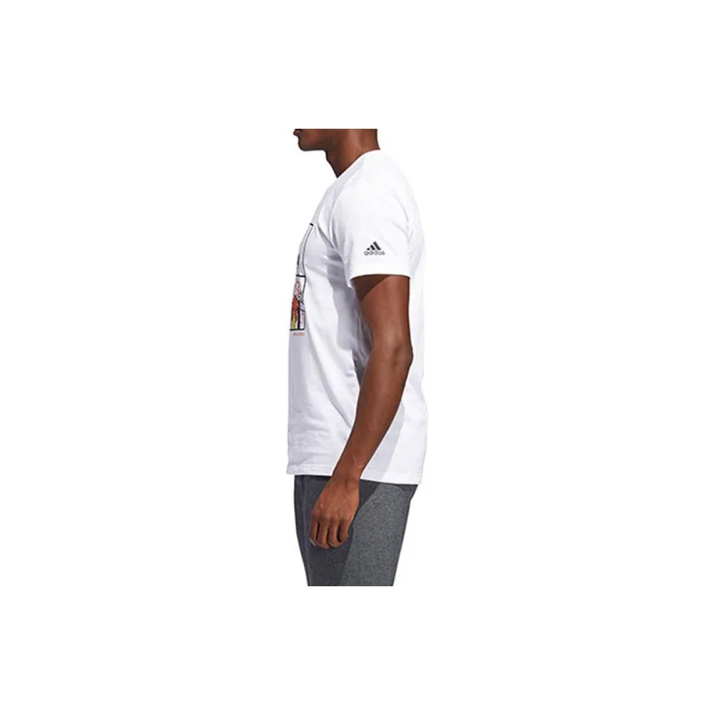 Adidas T Shirts Men White-4