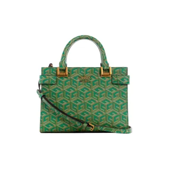 GUESS Polyurethane Tote Bag Shopping Bag Handbag Mini Women's Green