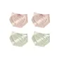 M1559-F Set-Wave High Split-Pink+Pink+Green+Green (4 Pack)