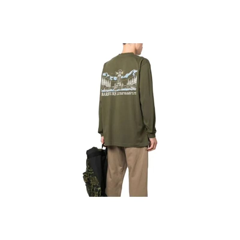 BARBOUR T-Shirts Men Dark Green-3