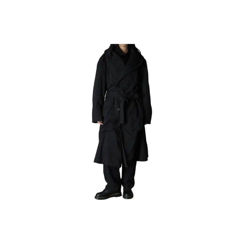 Yohji Yamamoto Ground Y FW24 Coats Unisex Black-4