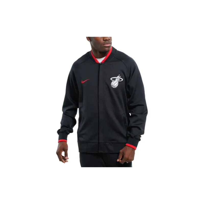 Nike Dri-Fit Miami Heat Showtime City Edition Jackets Coats City Edition Miami Heat Men's Black-2