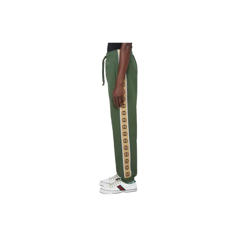 GUCCI SS23 Knitted Sweatpants Men's Green-2