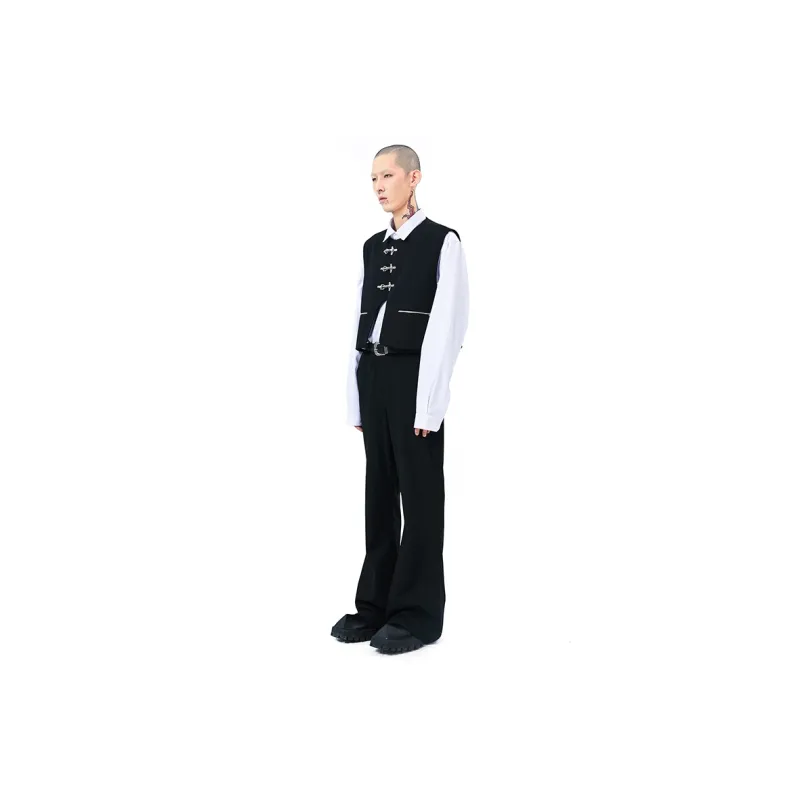 ETERNITY ITA Loose Fit Techwear Vest Unisex Black-3