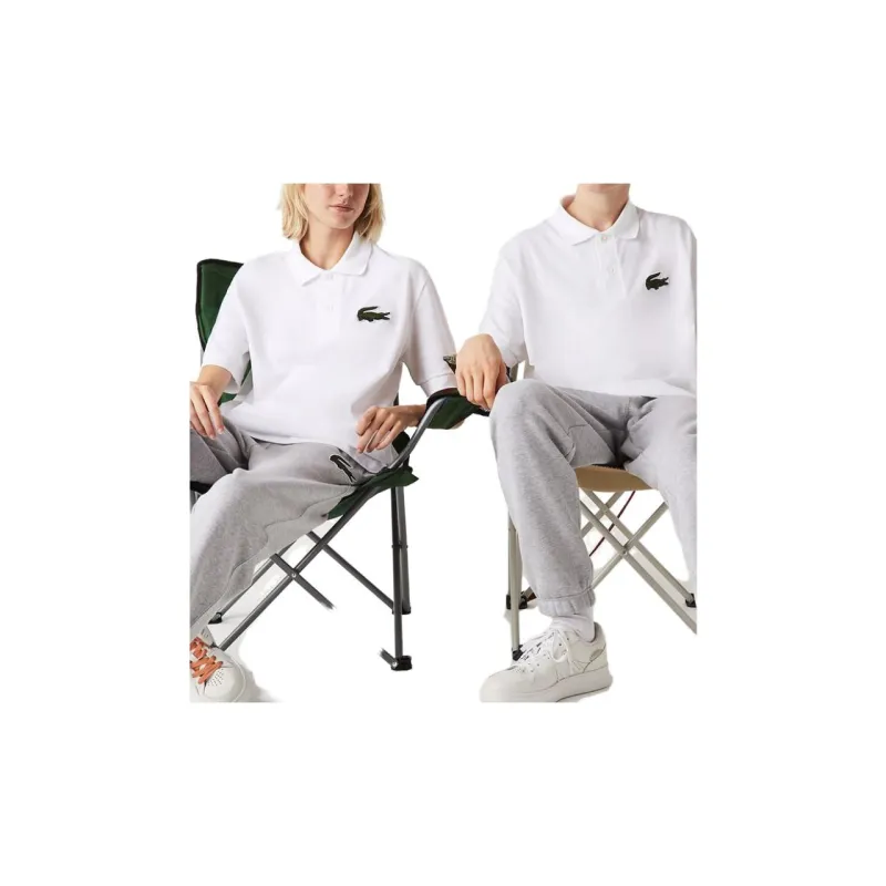 LACOSTE Logo Embroidered Short Sleeved Polo Shirt-4