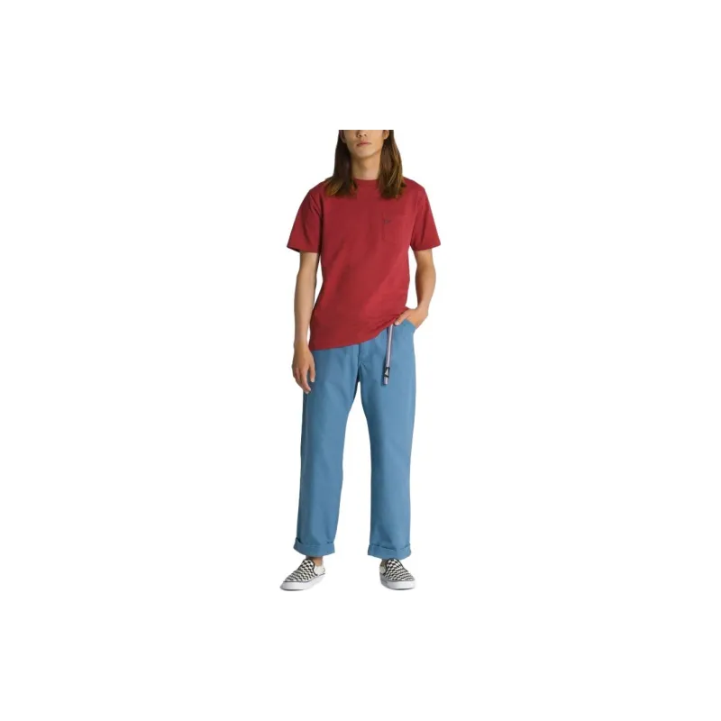 Vans X Pilgrim Pocket T Shirts Men Red-2