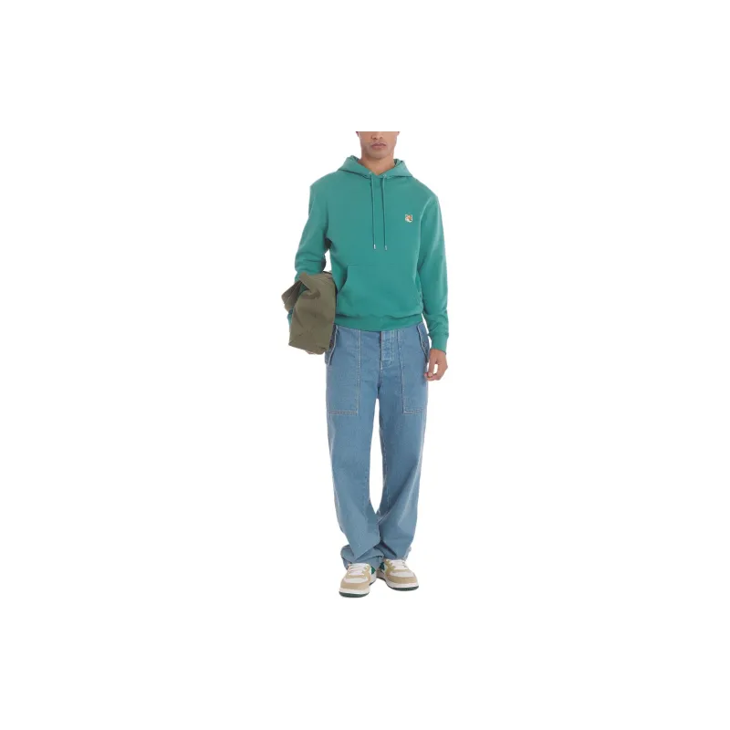 Maison Kitsune Bold Fox Head Patch Drawstring Hoodie-2