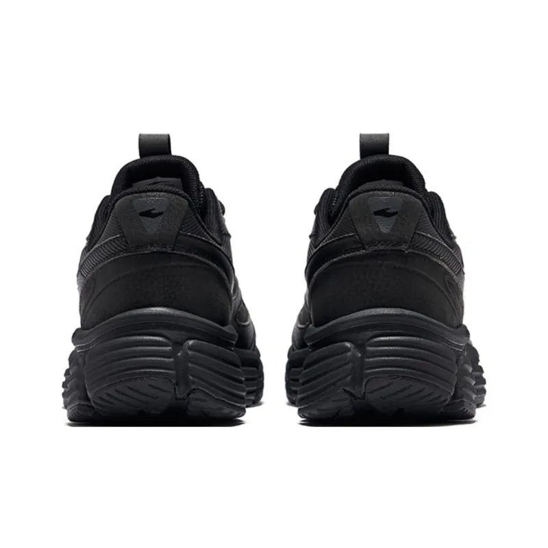 Erke Grandiose Wear Resistant Height Increasing Low Top Casual Shoes Men's Jet Black-3