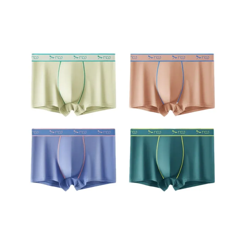 RED DRAGONFLY Cotton Panties Men's 4 Pack Gift Box Set-11