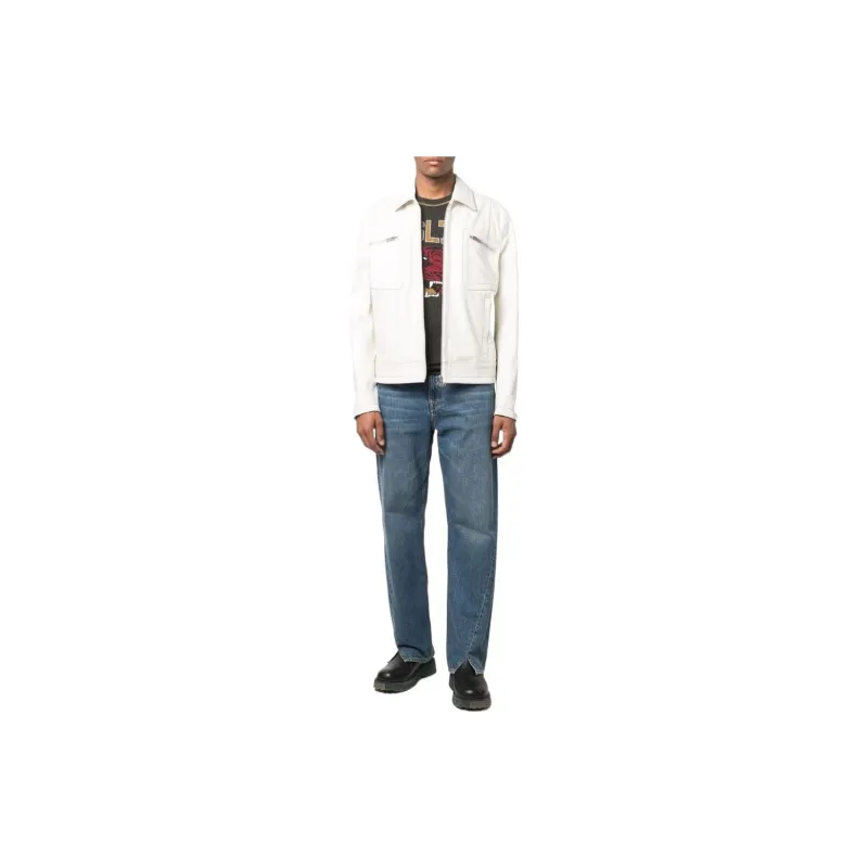 DIESEL Jackets Men White-1