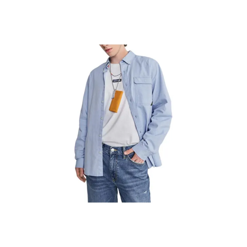 Lee Shirts Men Oxford Blue-3