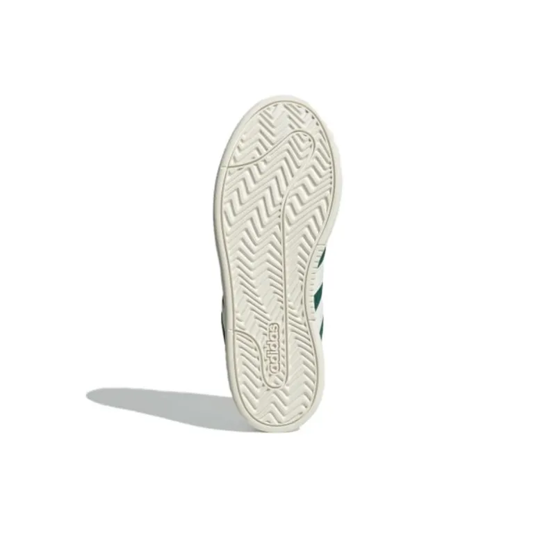 Adidas GRAND COURT ALPHA Anti-Slip Wear-Resistant Low-Top Skateboard Shoes Women's Green White-3