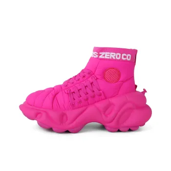 ZERO COSMOS Cushioning Height Increasing High Top Chunky Sneakers Unisex Bright Pink
