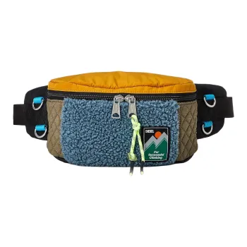 DIESEL Nylon Fanny Pack Men's Black & Blue