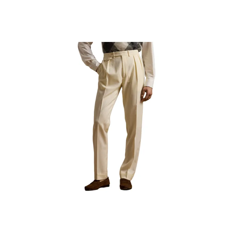 Ralph Lauren Purple Label Wool Gabardine Trousers-1