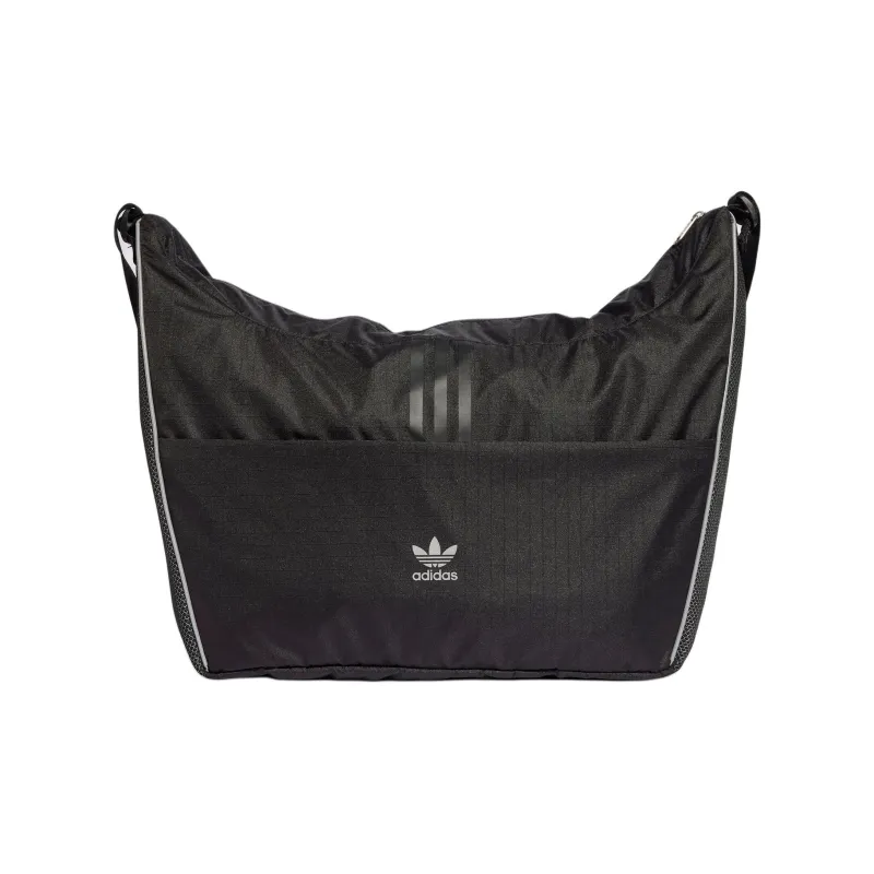 Adidas Originals Recycled Polyester Shoulder Bag Regular Unisex Black & Deep Silver Gray-0