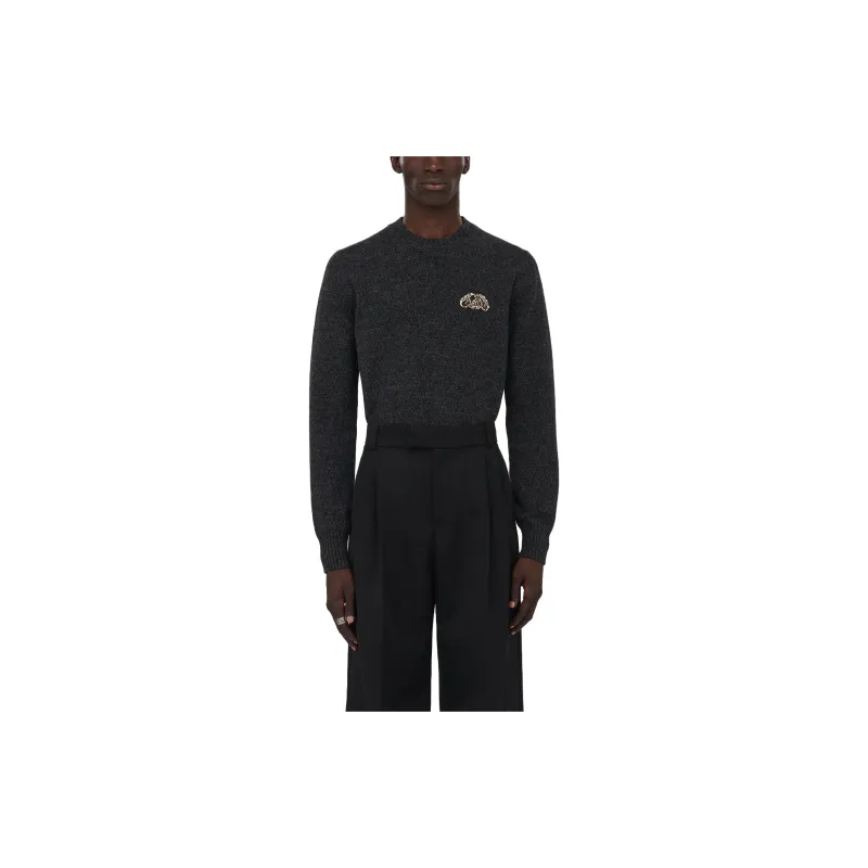 Alexander McQueen Seal Logo appliqué Jumper-4