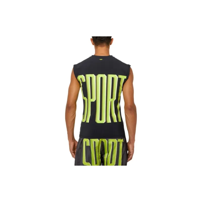DIESEL Sport Tank Tops Men Black-2