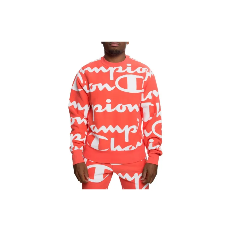 Champion Crew Neck Regular Sweatshirt US Version Men's Orange-2