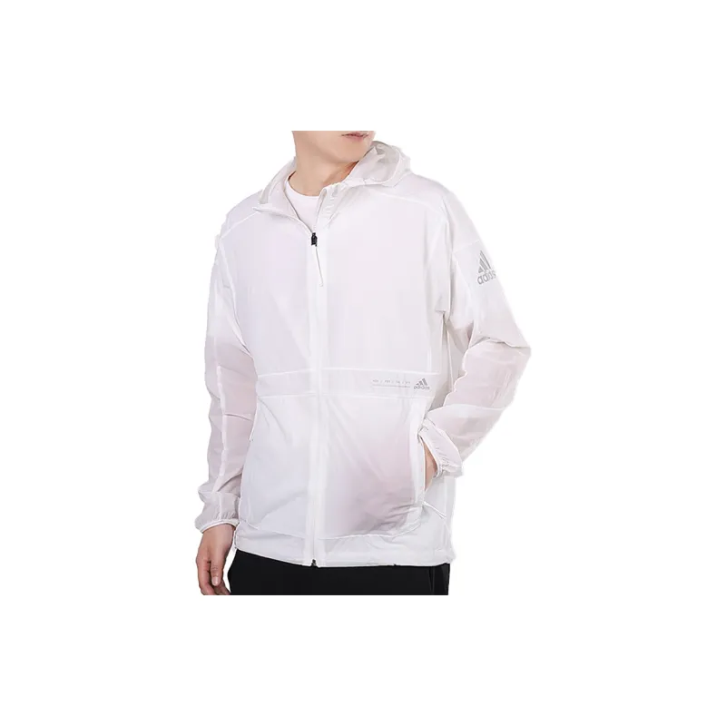 Adidas Windproof Sun Protection Clothing Men's White-3