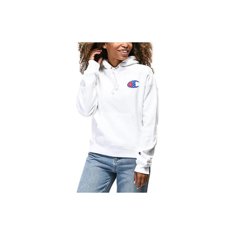 Champion Sweatshirt US Version Unisex White-1