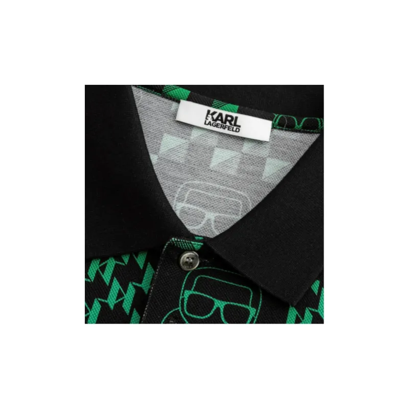 KARL LAGERFELD SS24 Polo Shirt Men's Black-3