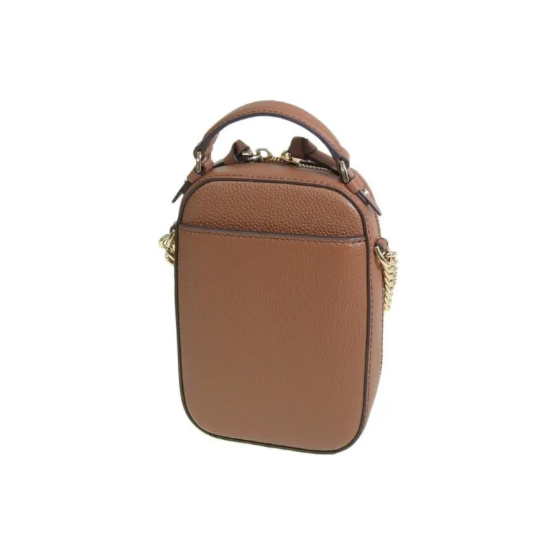 MICHAEL KORS Jet Set Charm Leather Portable Crossbody Bag, Shoulder Bag Women's Leather Brown-3