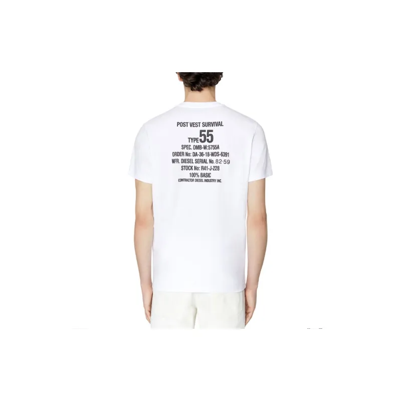 DIESEL T Shirts Men White-2