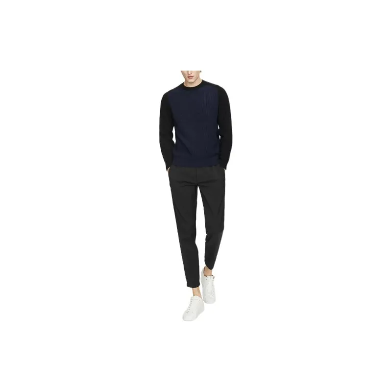 THEORY Cashmere Sweaters Men Blue, Black, Multicolor-2