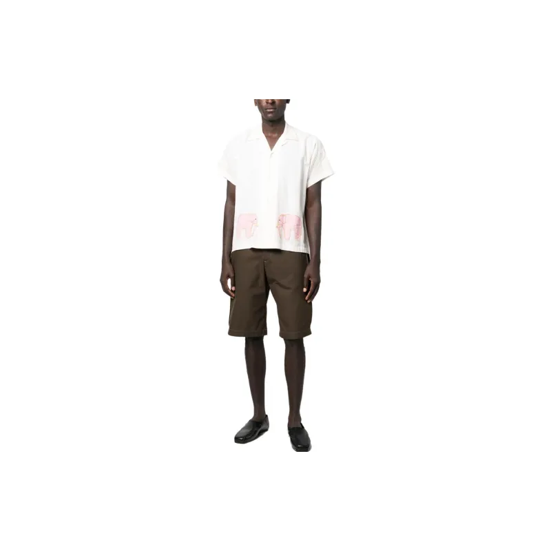 Marine Serre Shirts Men White-1