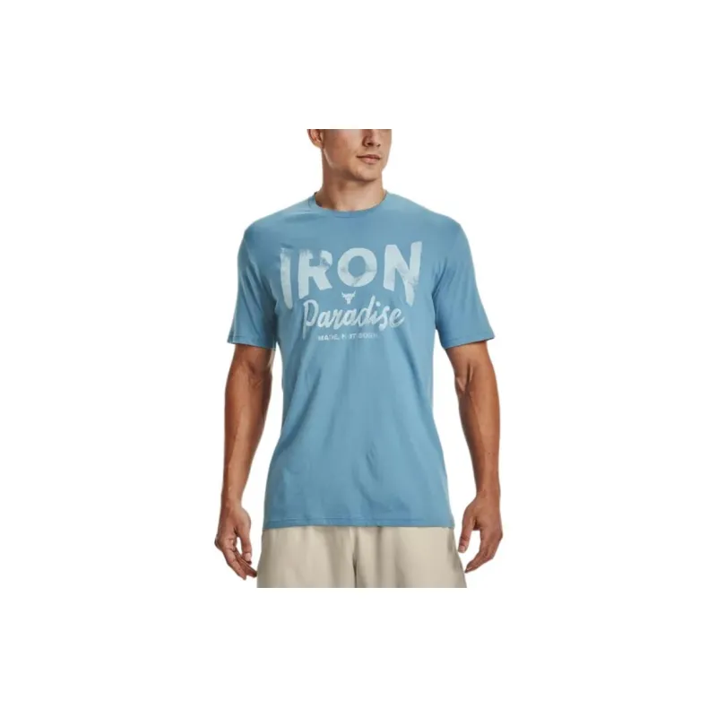 Under Armour Johnson Drop Shoulder Sleeve T Shirt Men's Blue-2