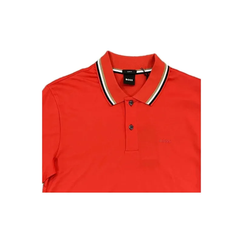 HUGO BOSS Polo Shirts Men Red-1