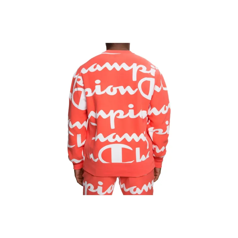 Champion Crew Neck Regular Sweatshirt US Version Men's Orange-4