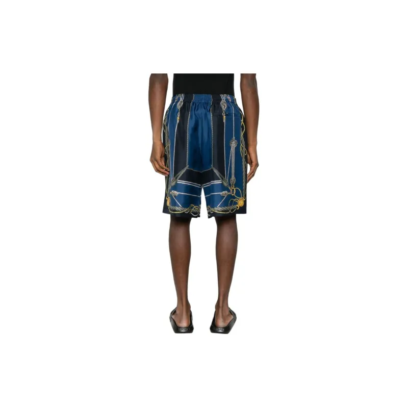 VERSACE Nautical Print Knee Length Shorts-2