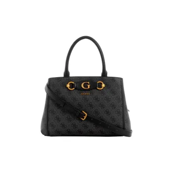 GUESS Artificial Leather Shoulder Bag Crossbody Bag Handbag Small Size Women's Black