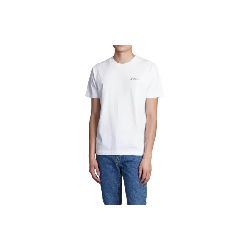 OFF WHITE Wave Outline Diag Slim S/S Tee-4