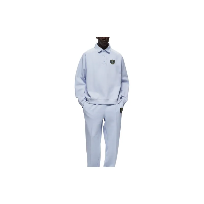 LACOSTE Logo appliqué Polo collar Sweatshirt-1
