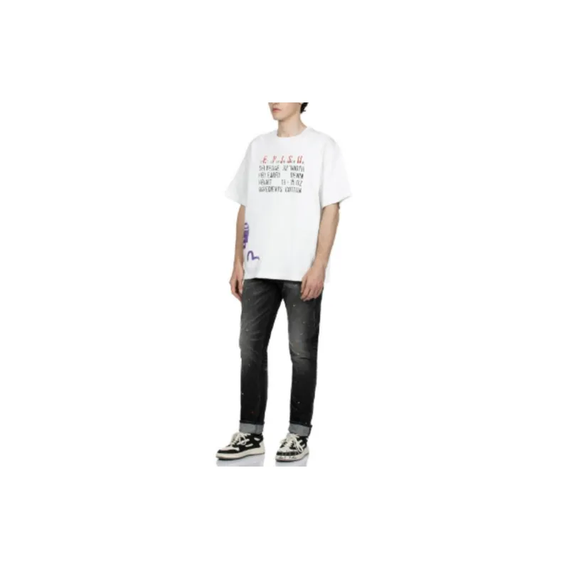 EVISU T-Shirts Men White-4