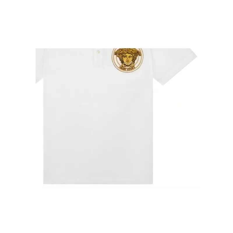 VERSACE Polo Shirts Men White-5