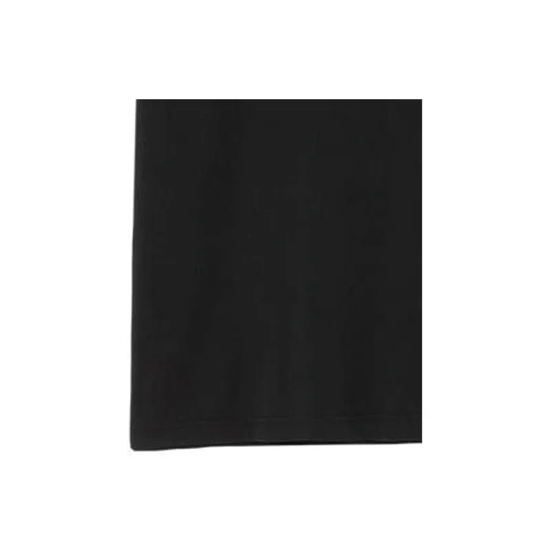 Burberry Solid Color Print Crew Neck Straight Fit Short Sleeved T Shirt T Shirt Men's Black-7