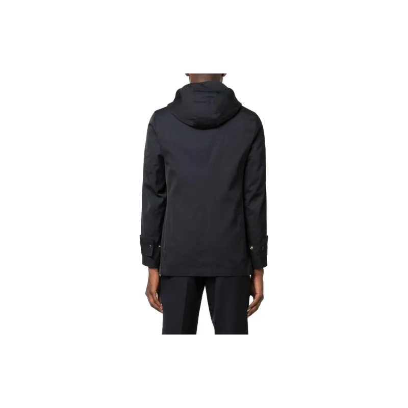 THOM BROWNE Hooded Cropped Sleeved Parka-3