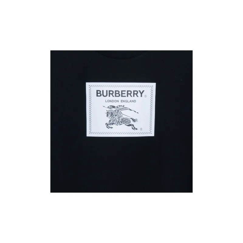 Burberry Prorsum Label Cotton T-Shirt Black-5