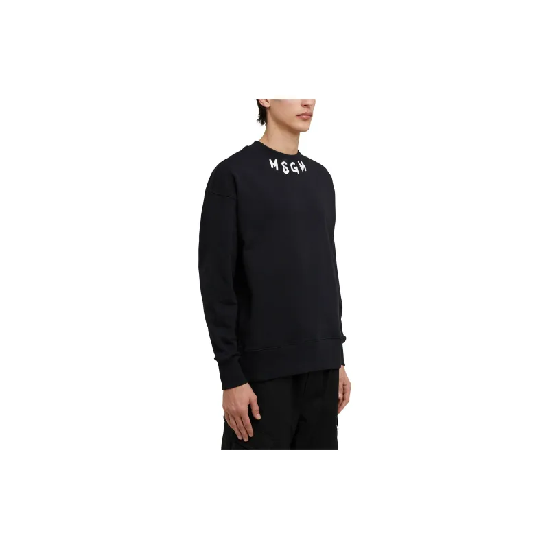 MSGM Logo-print Cotton Sweatshirt-4
