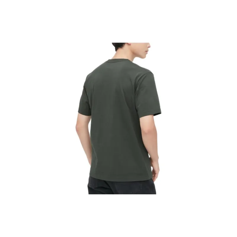 UNIQLO FW22 T Shirt Unisex Army Green-3
