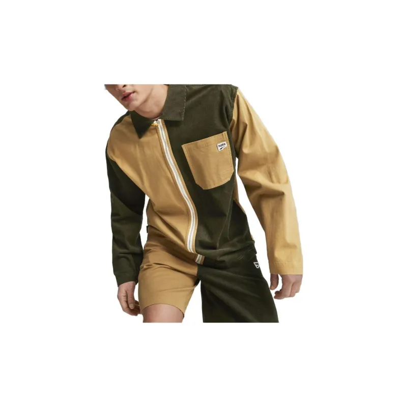 PUMA Downtown Jackets Men Green-4