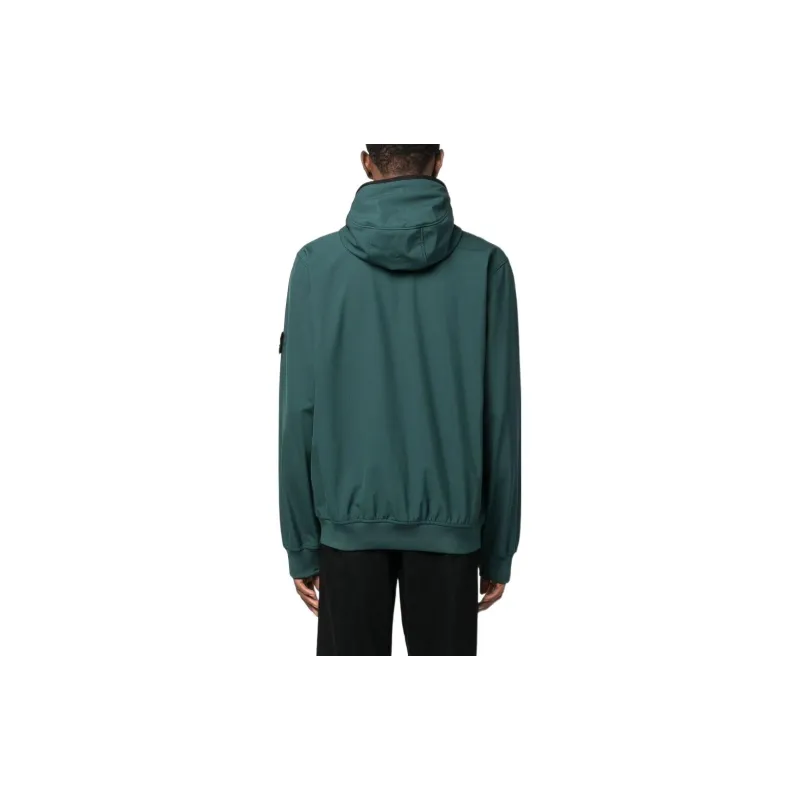 STONE ISLAND LIGHT SOFT SHELL R SERIES SOFT SHELL Jackets & Coats Men's Green-2